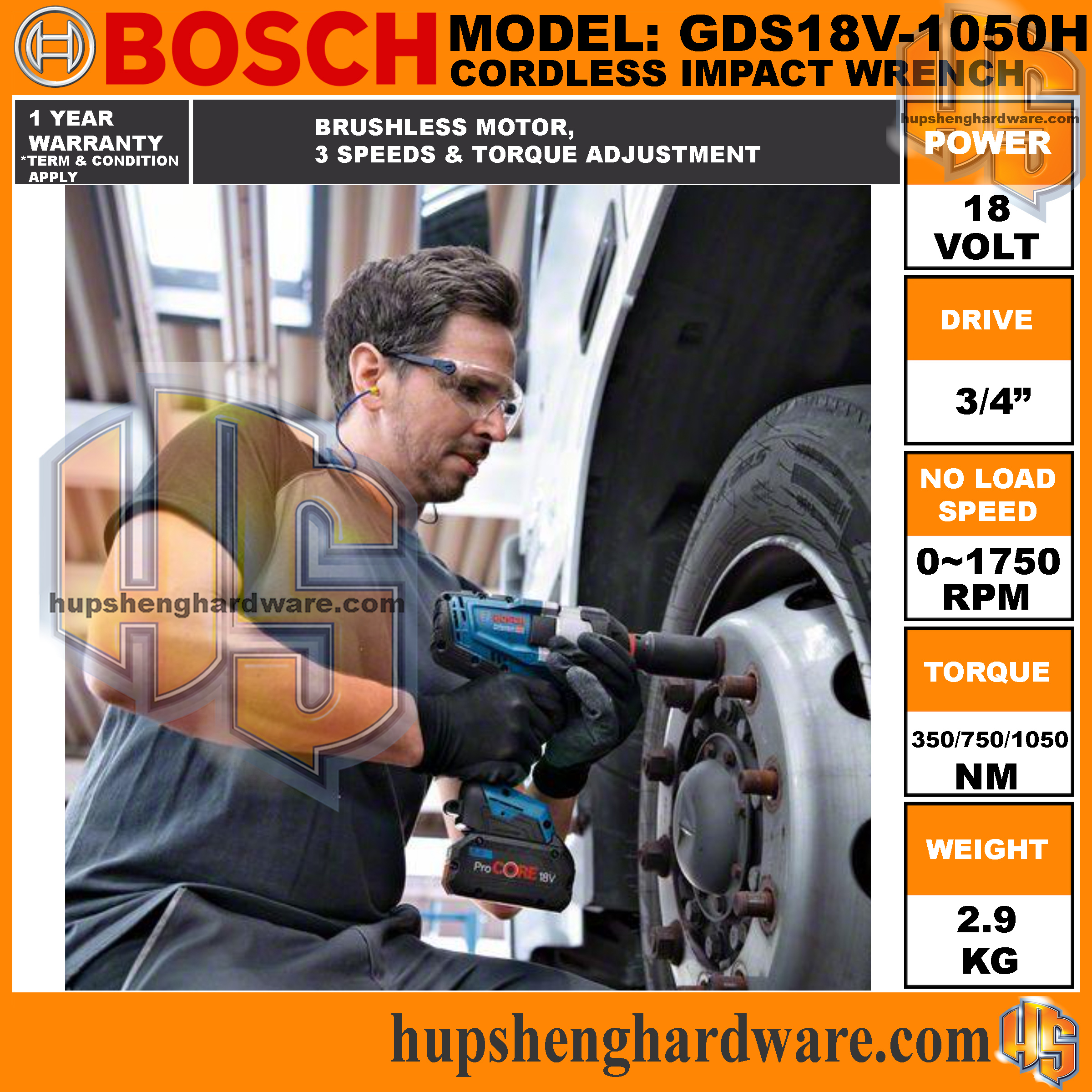 Bosch GDS18V-1050H-7aa