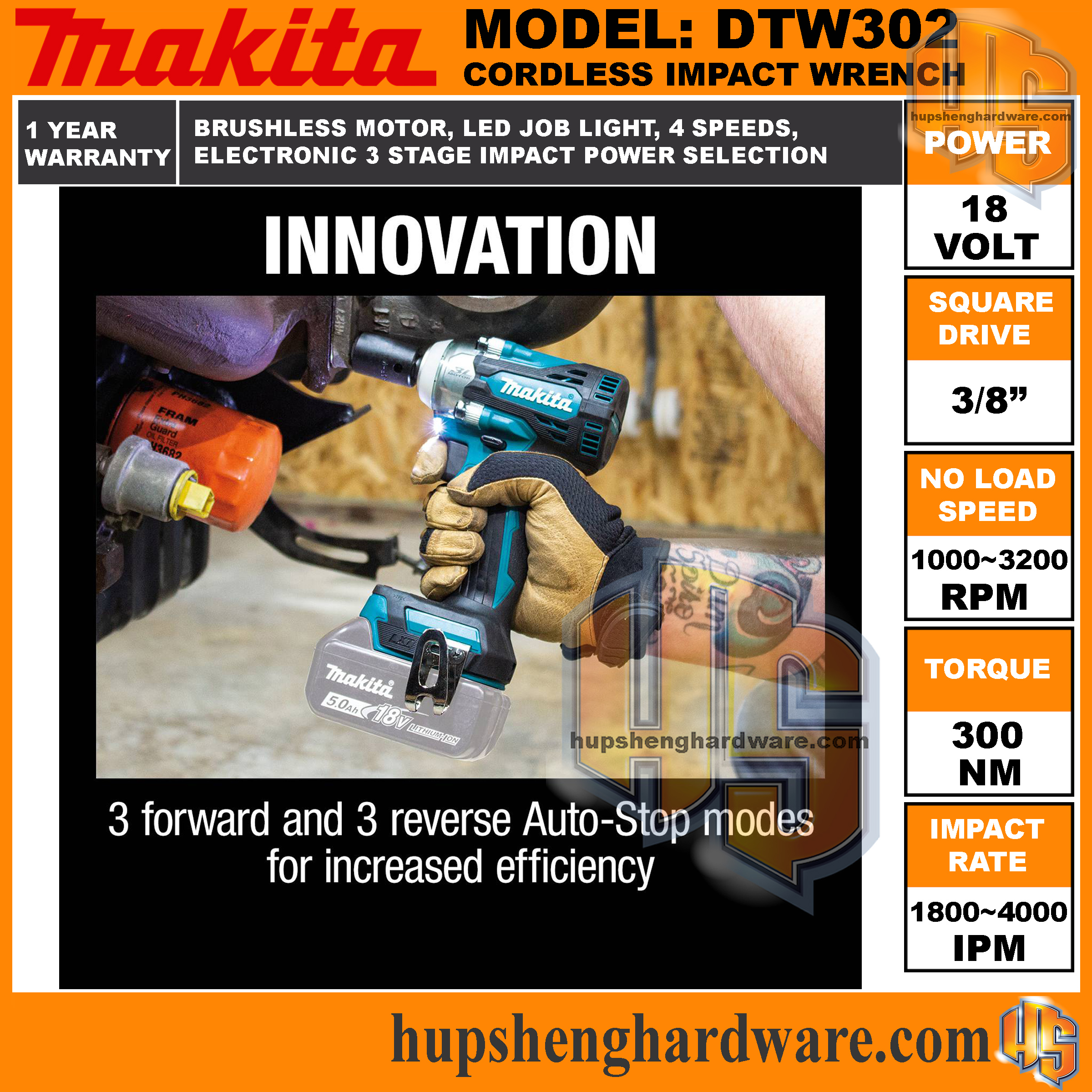 Makita DTW302Z-8aa