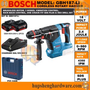 Bosch GBH187Li-2aa