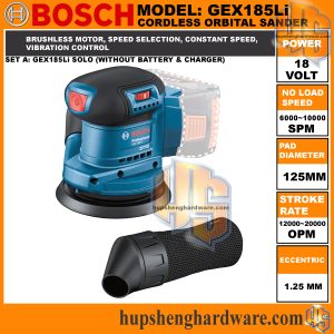 Bosch GEX185Li-1aa
