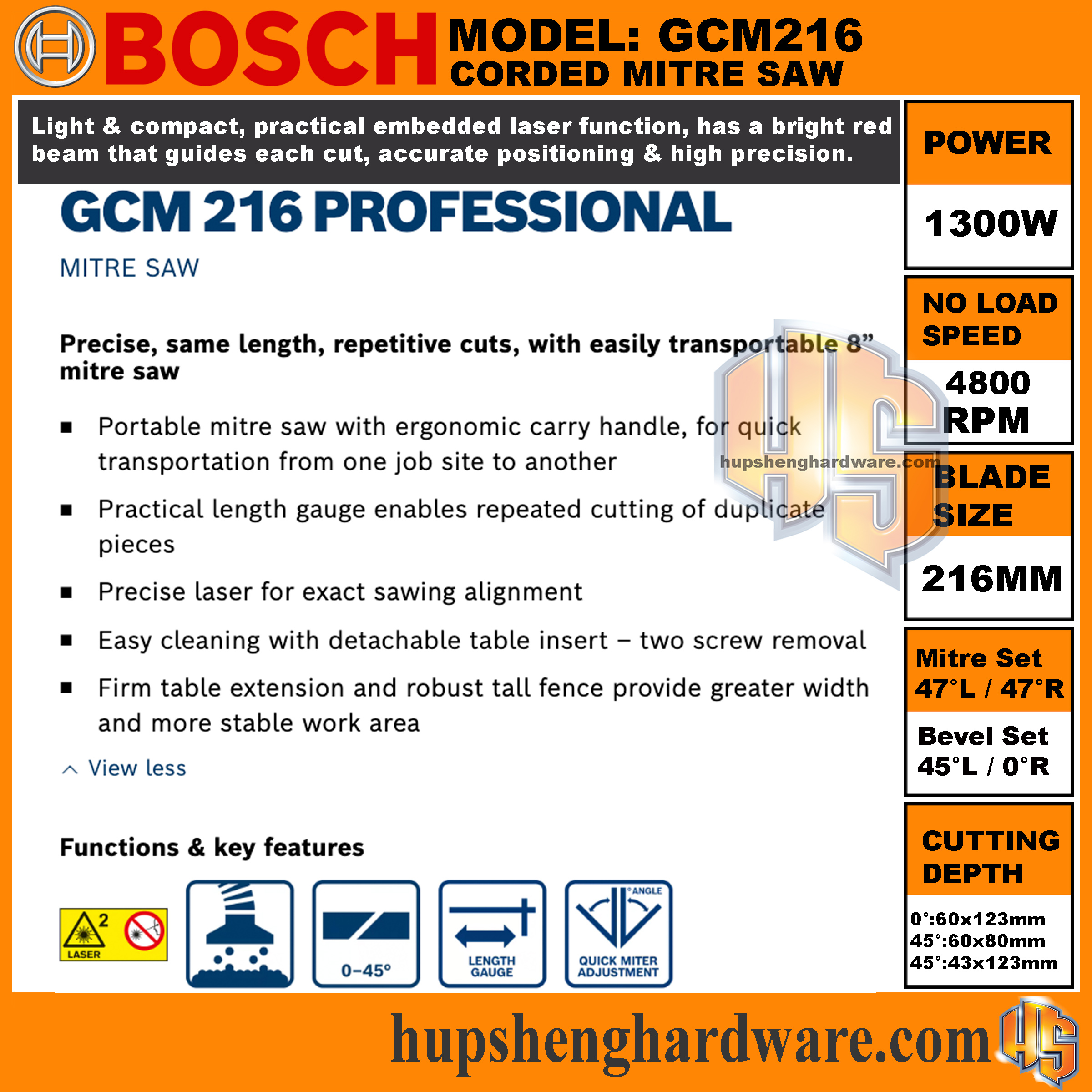 Bosch GCM216-3aa