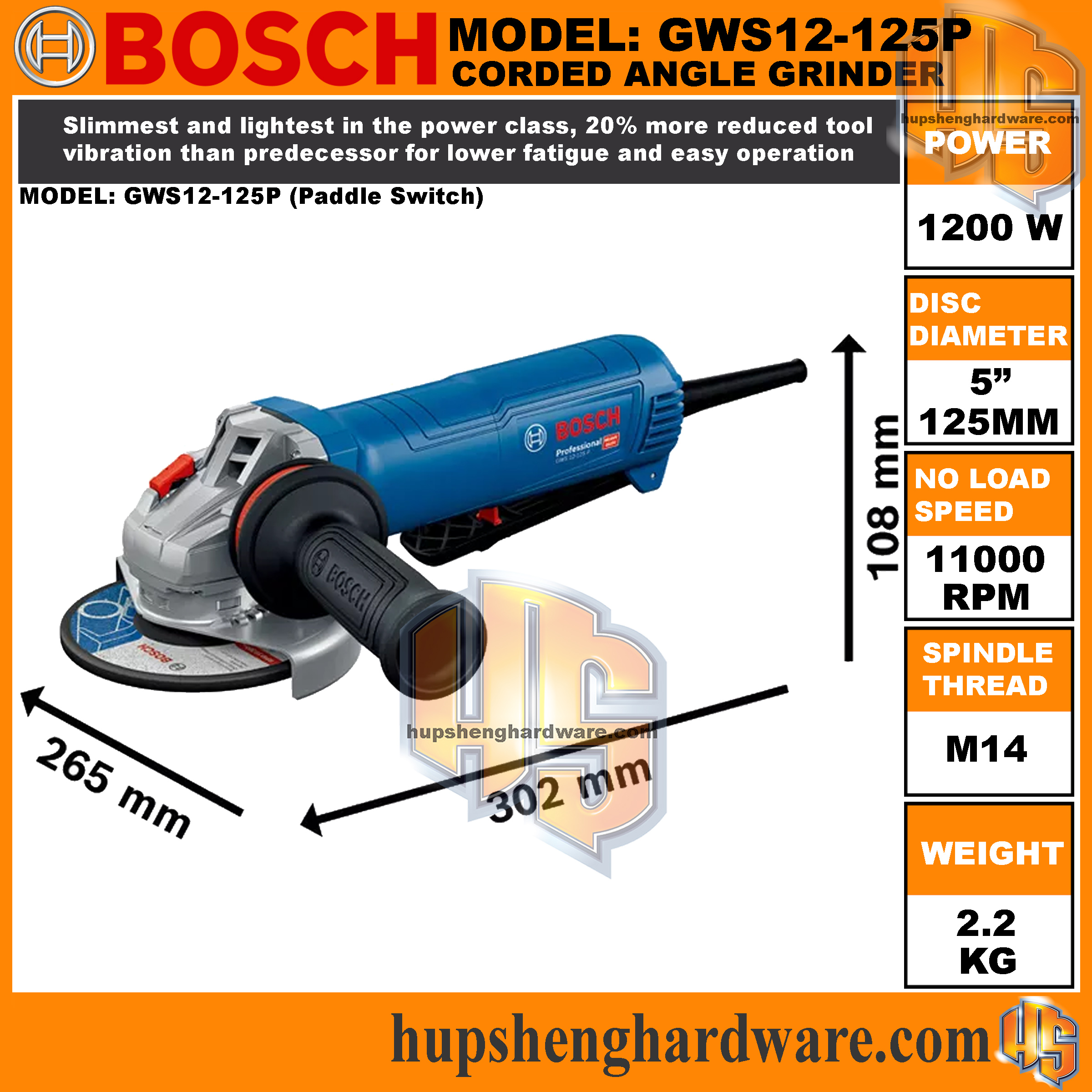 Bosch GWS12-125P-2aa
