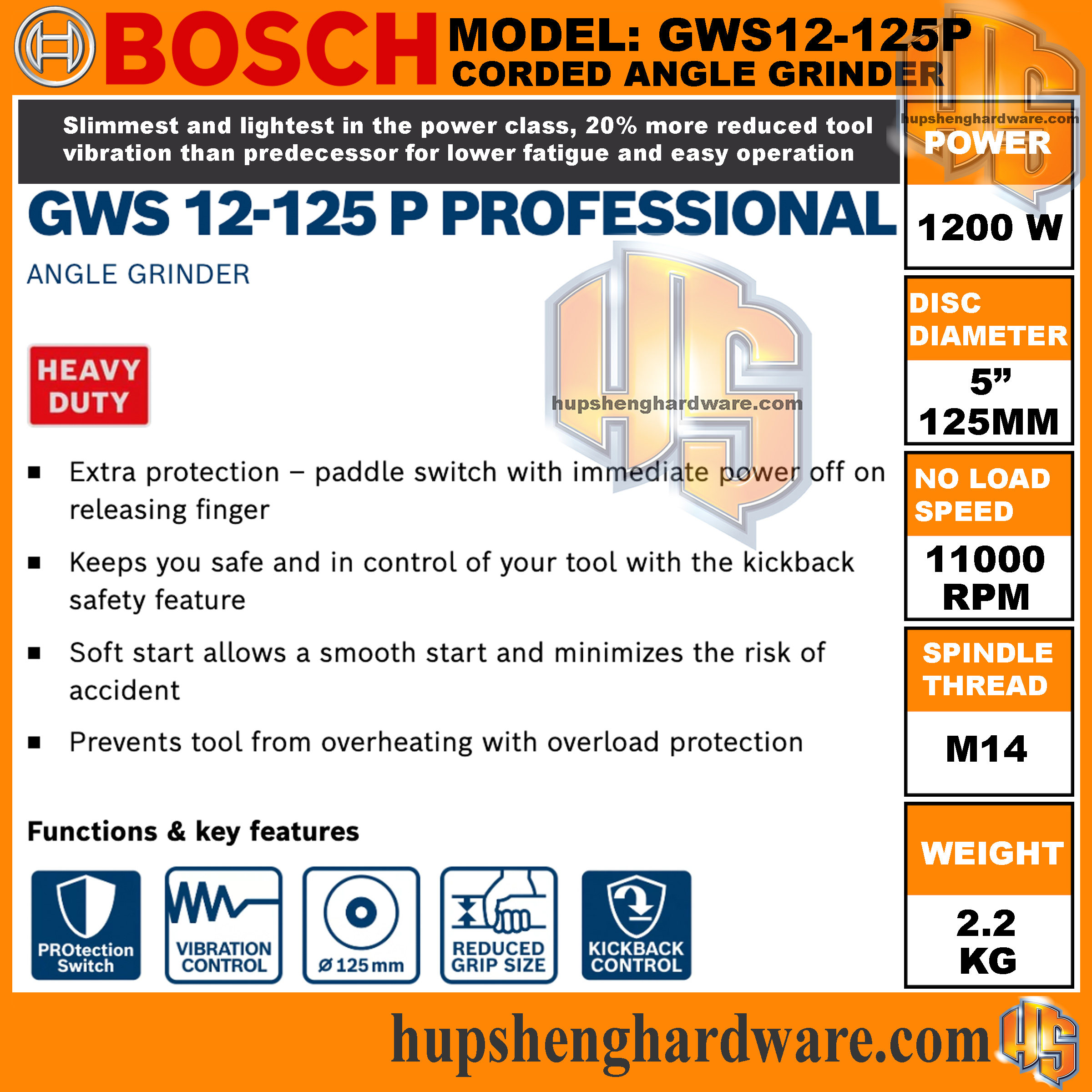 Bosch GWS12-125P-3aa