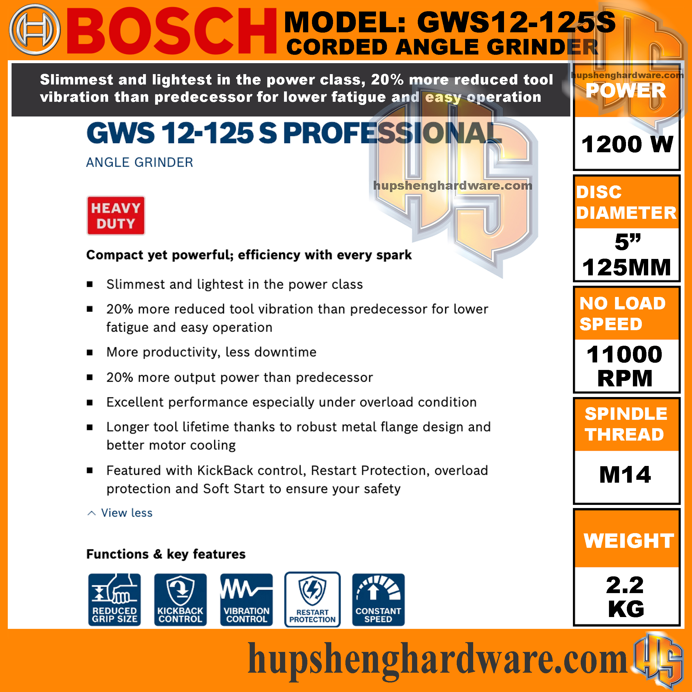 Bosch GWS12-125S-3aa