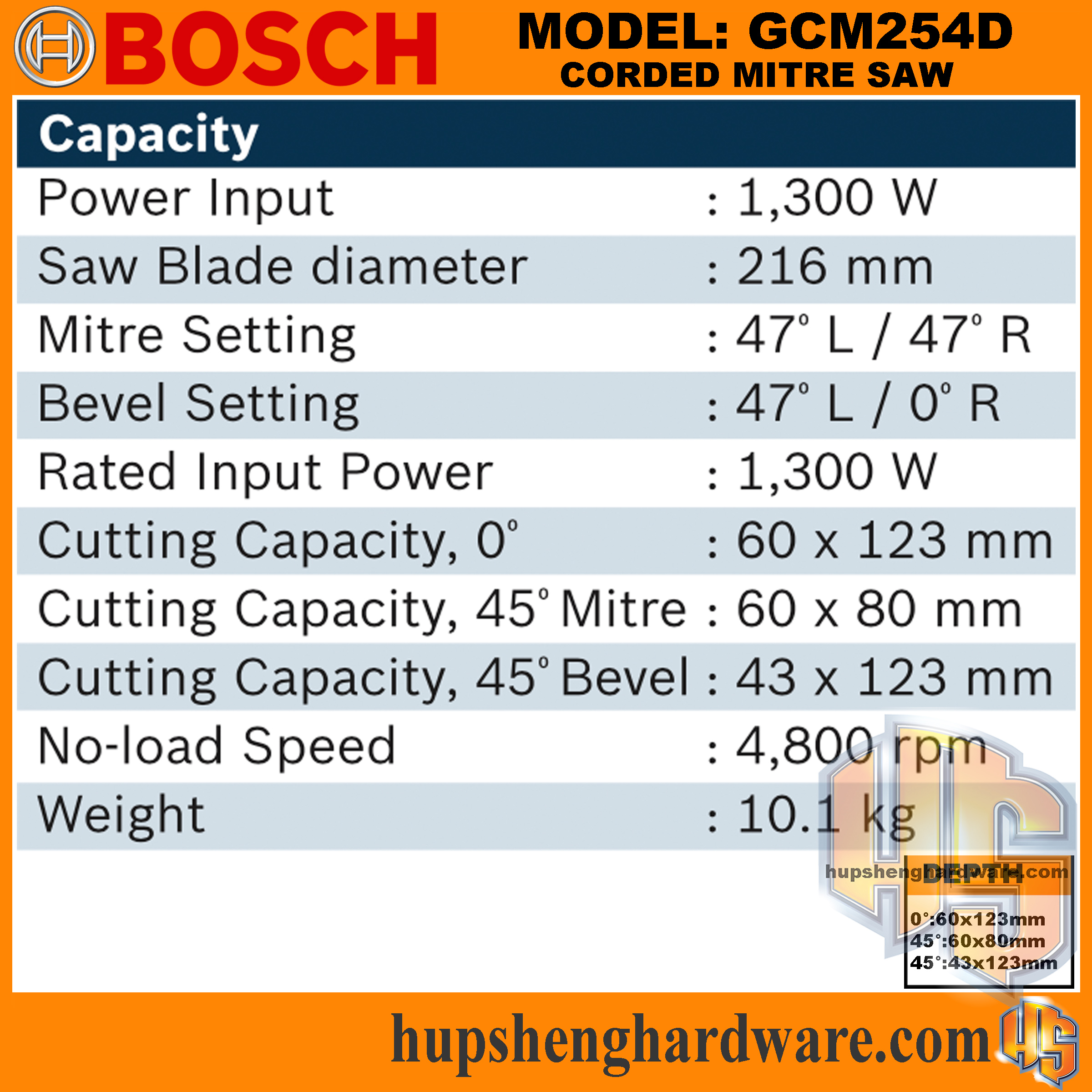 Bosch GCM254D-2aa