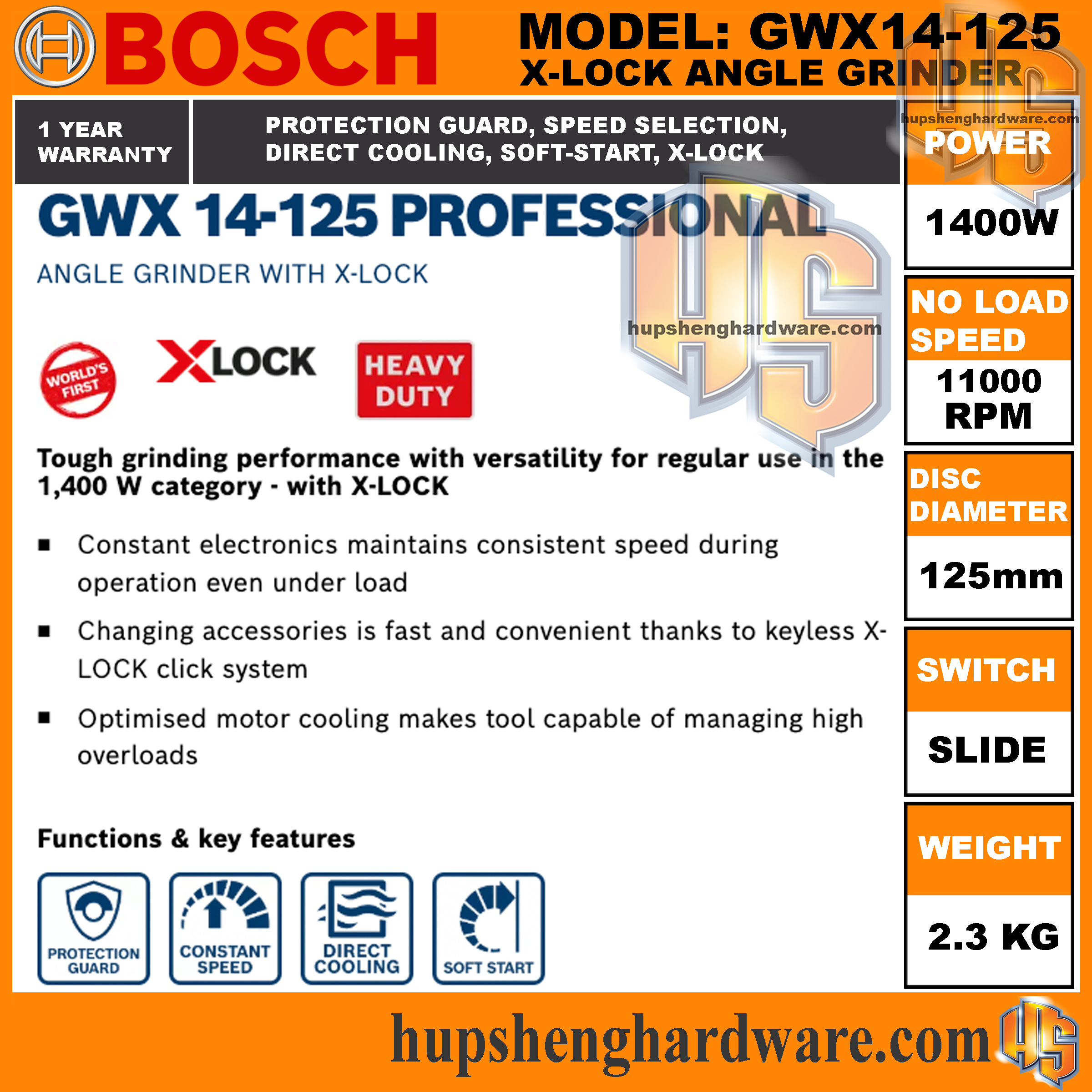 Bosch GWX14-125-2aa