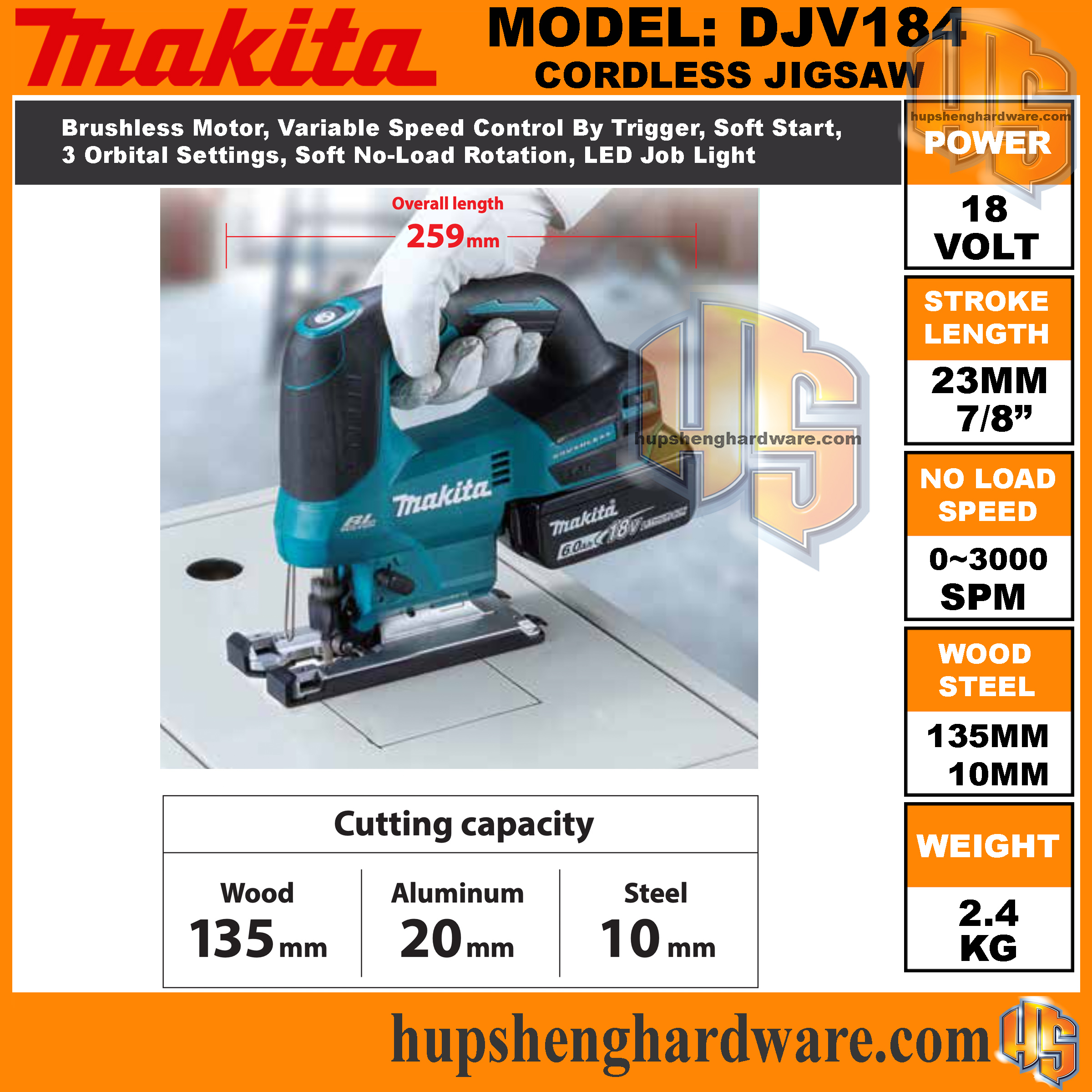 Makita DJV184Z-3aa
