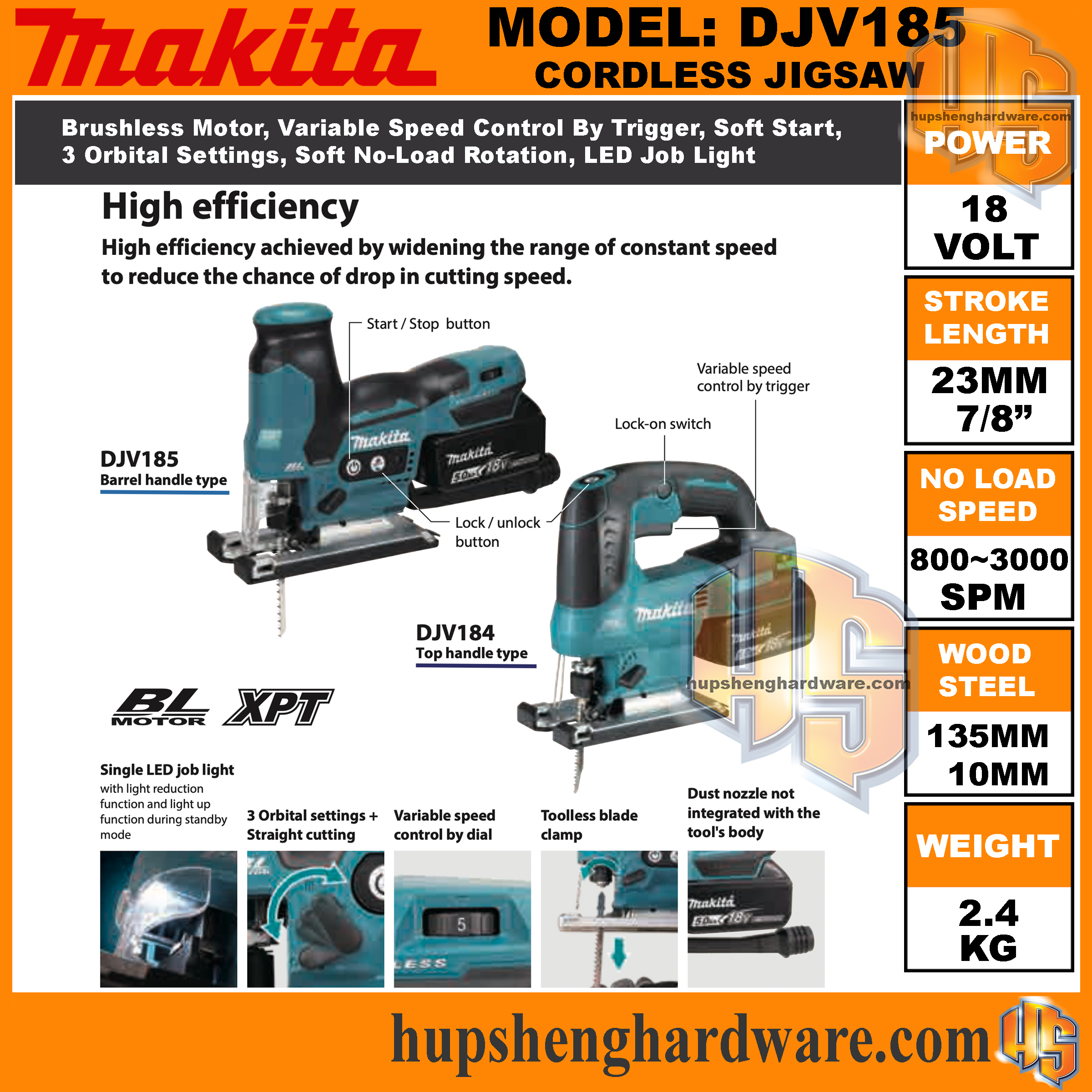 Makita DJV185Z-3aa
