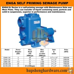 Evergush EJ Series Self Priming Sewage Pump-1aa