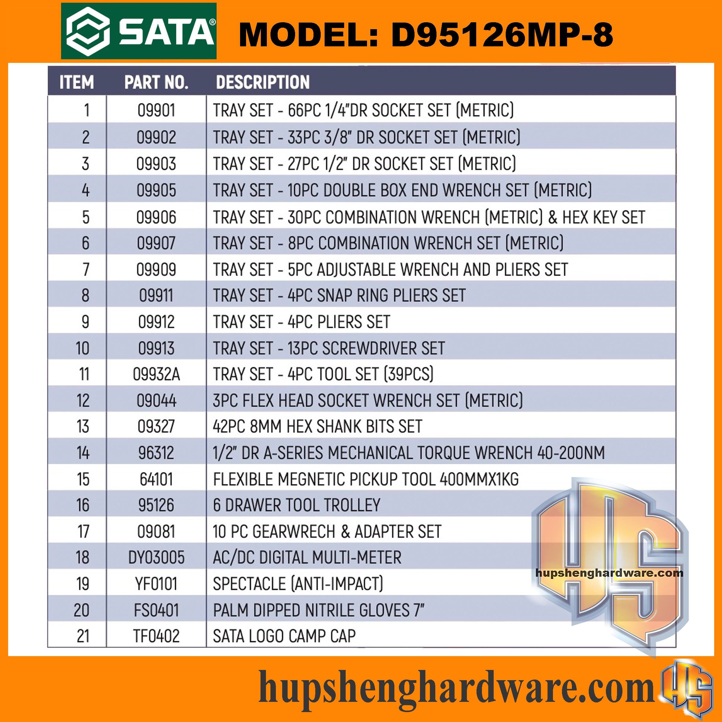 Sata D95126MP8-3aa