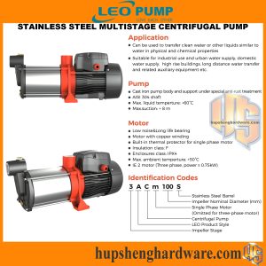 LEO Stainless Steel Multistage Centrifugal Pump ACm-S-1aa