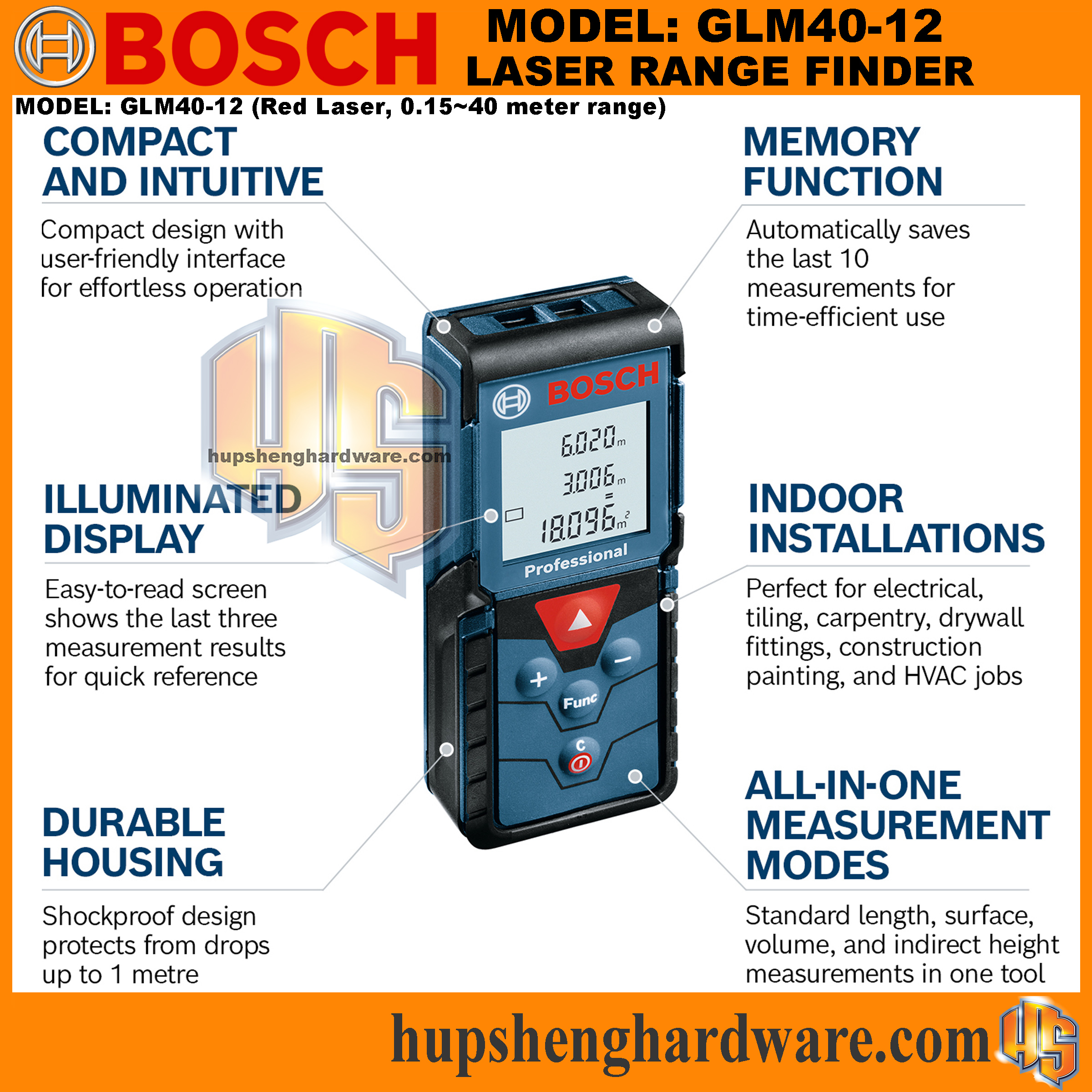 Bosch GLM40-12-2aa