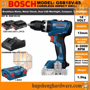 Bosch GSB18V65-1aa