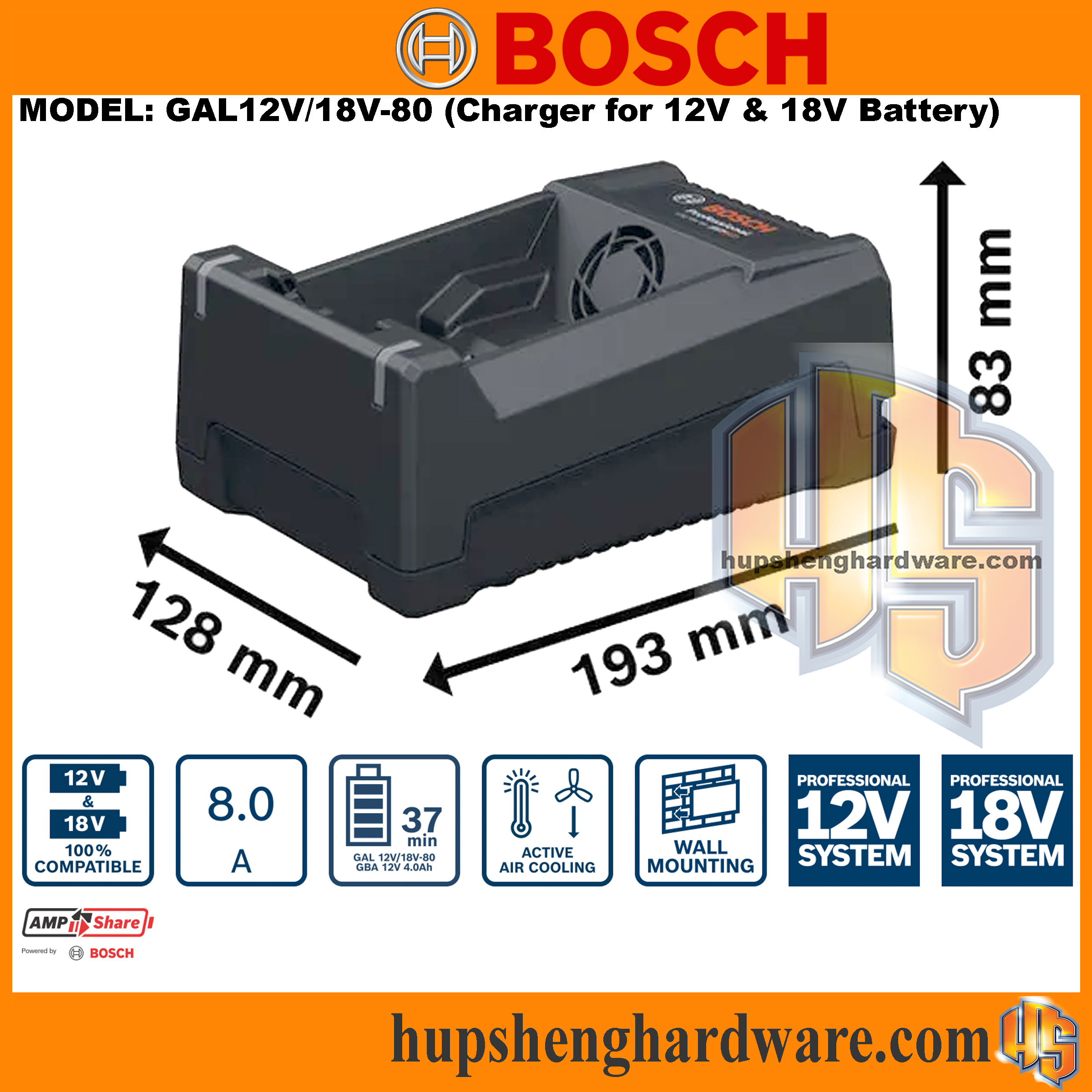 Bosch GAL12V-18V-80-2aa