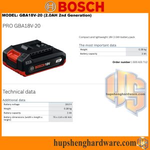 Bosch GBA18V-20-1aa