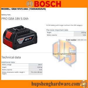 Bosch GBA18V5.0Ah-1aa
