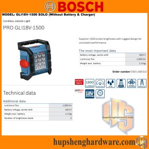 Bosch GLI18V-1500-1aa