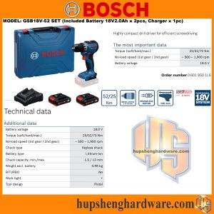 Bosch GSB18V-52-1aa