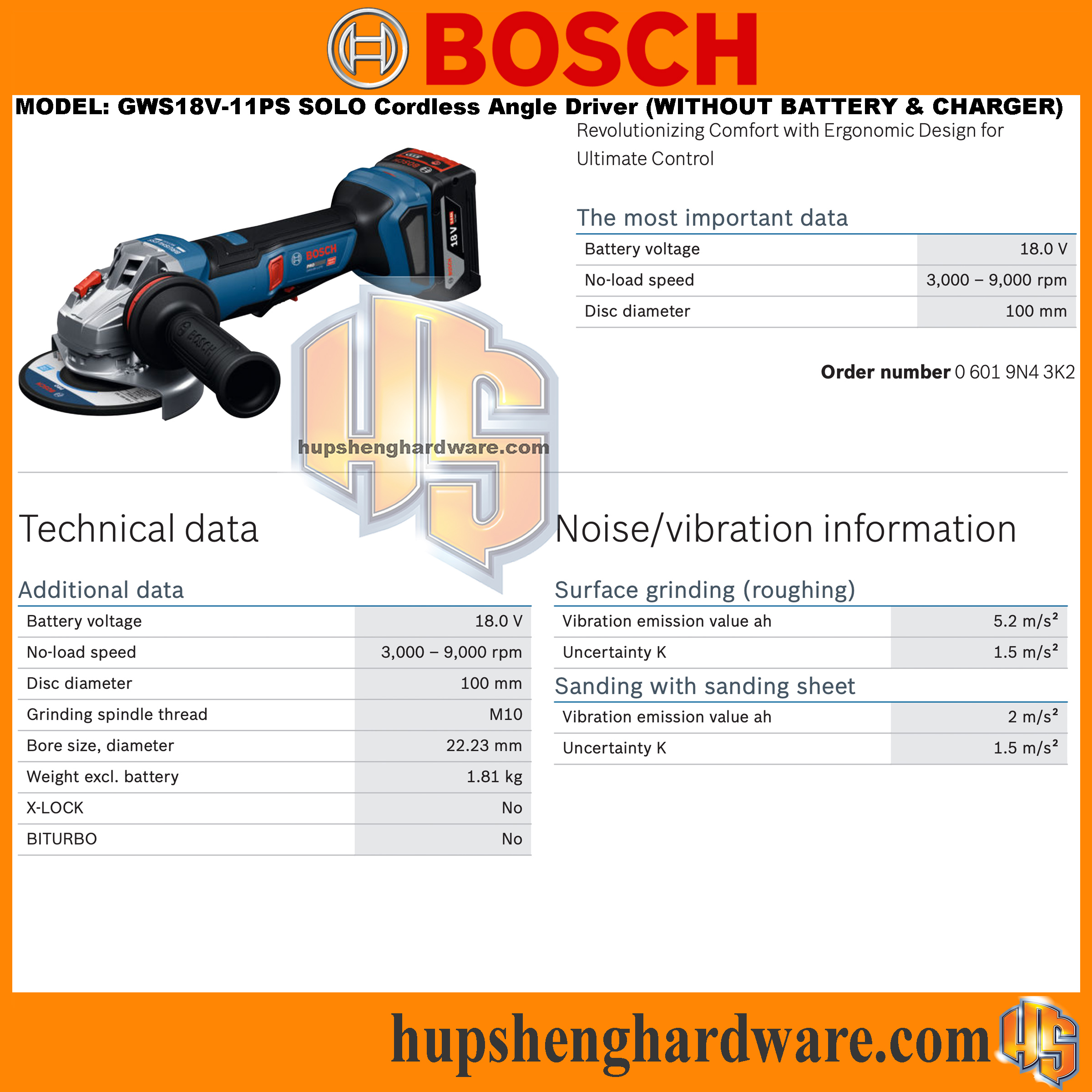 Bosch GWS18V-11PS-1aa