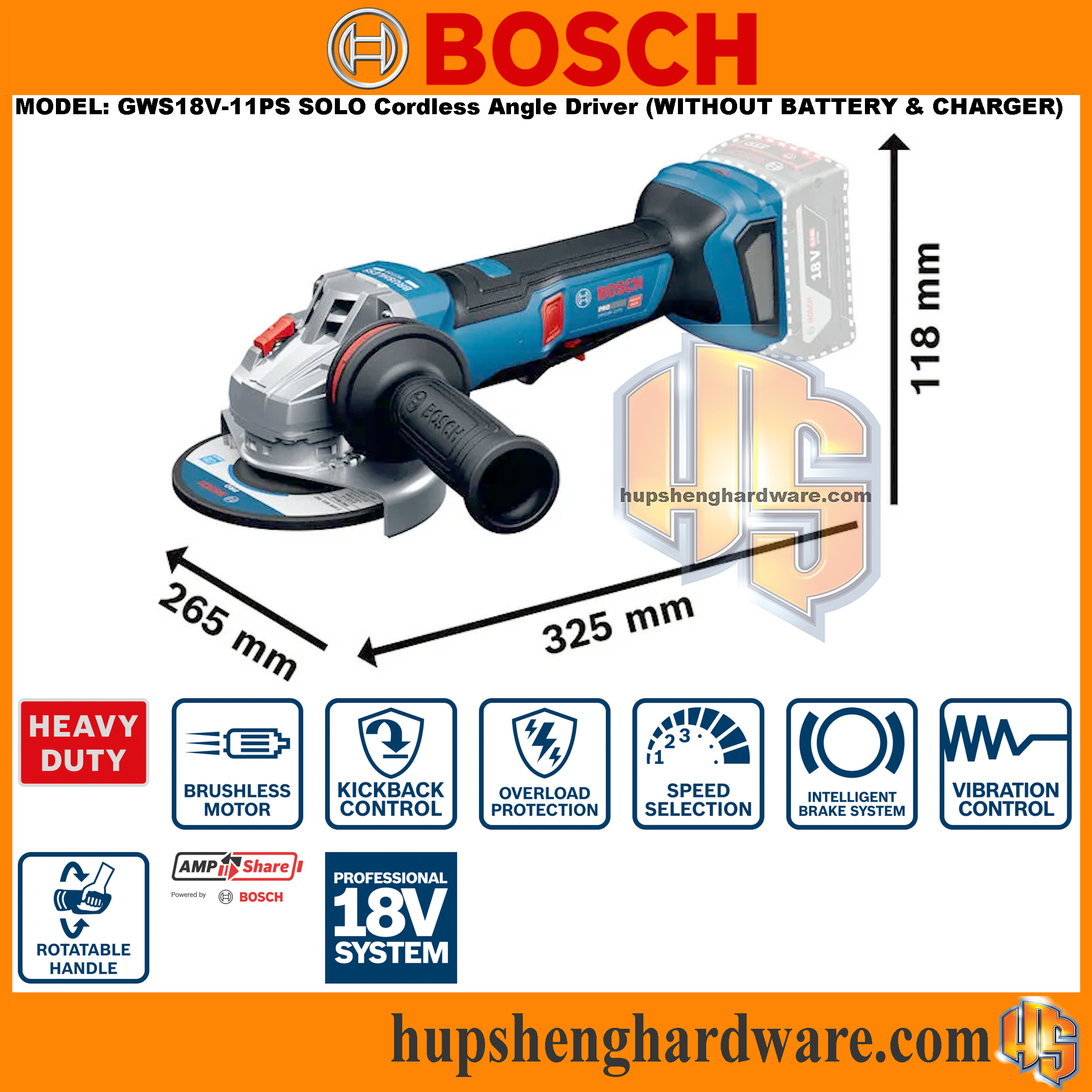 Bosch GWS18V-11PS-2aa