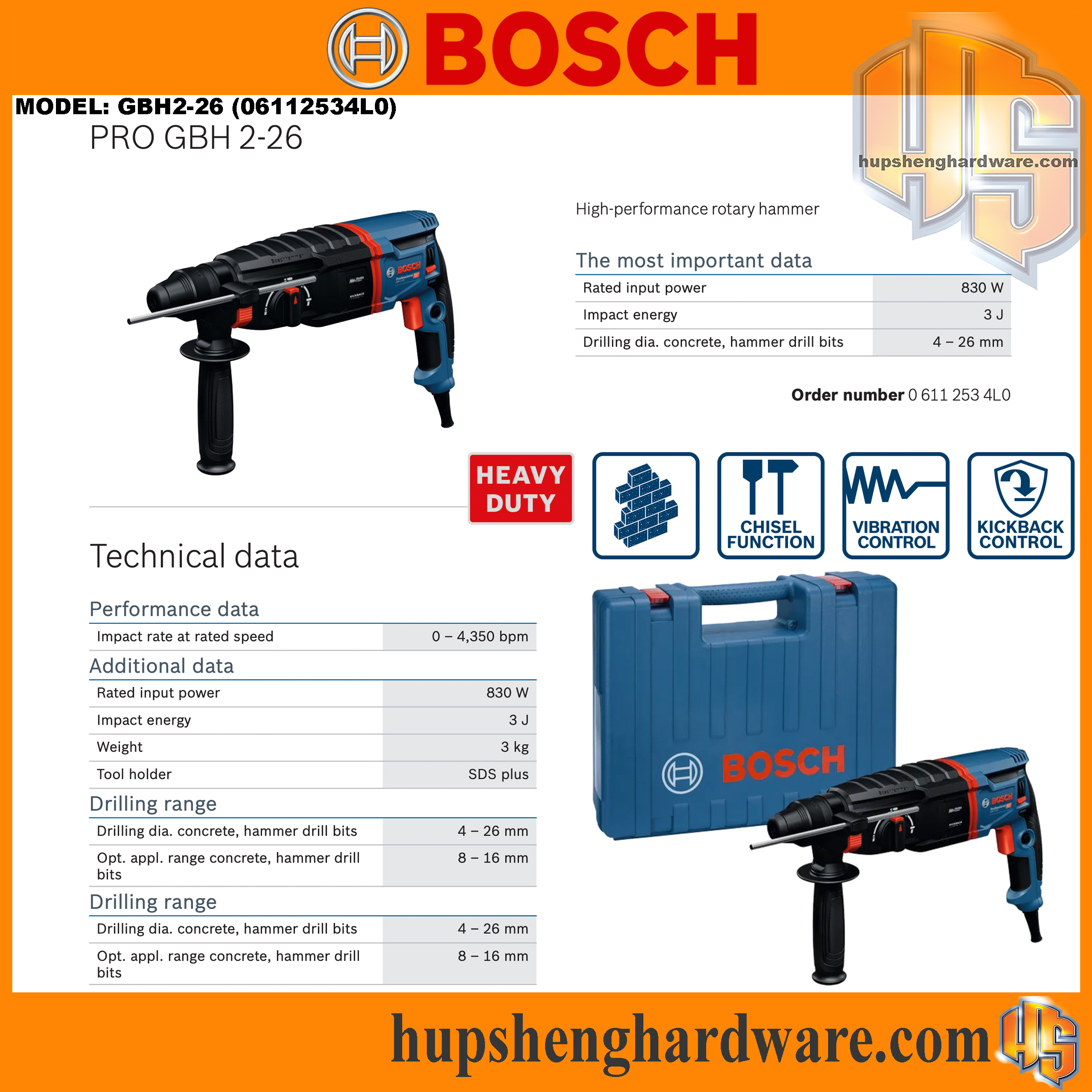 Bosch GBH2-26-1aa