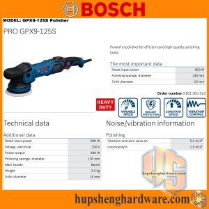 Bosch GPX9-125S-1aa